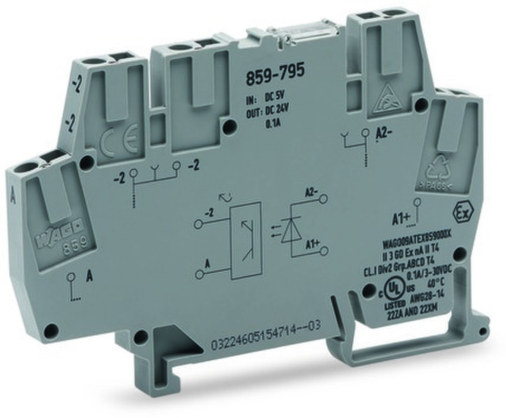 Wago 859-795 5P Grau Elektrischer Anschlussblock