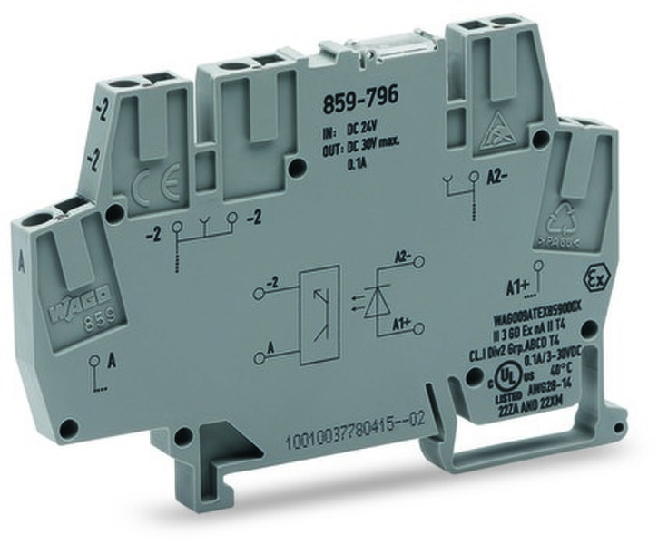 Wago 859-796 5P Grau Elektrischer Anschlussblock