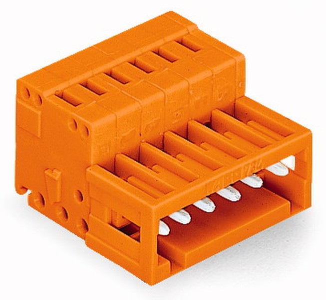 Wago 734-338 8P Orange Elektrischer Anschlussblock