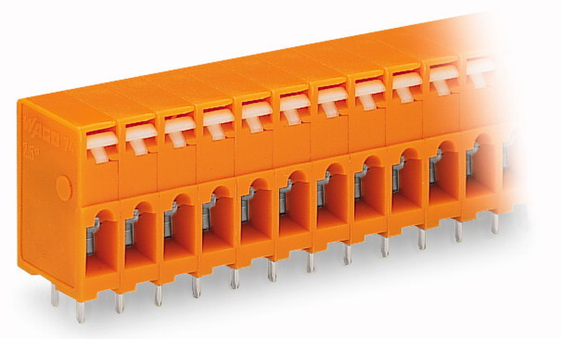 Wago 741-203 3P Orange Elektrischer Anschlussblock