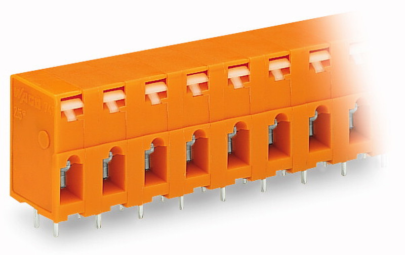 Wago 741-402 2P Orange Elektrischer Anschlussblock