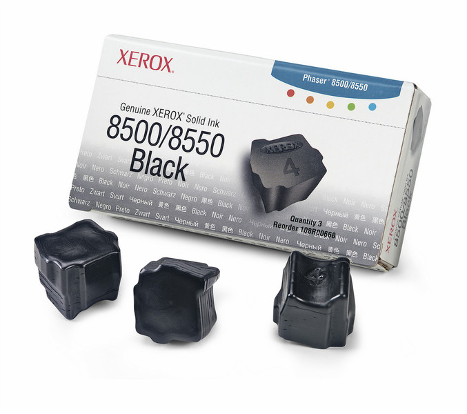 Xerox 108R00668 Black 3000pages 3pc(s) ink stick