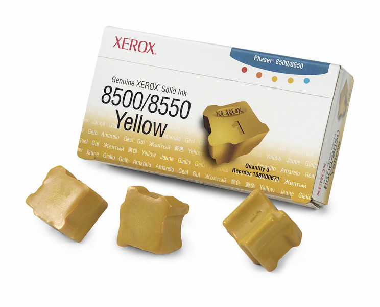 Xerox 108R00671 Yellow 3000pages 3pc(s) ink stick