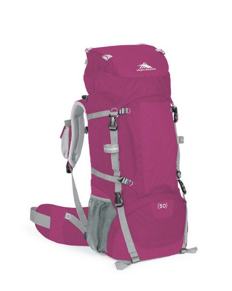 High Sierra Waucoba 50W Female 50L Polyester,Polyurethane Grey,Pink travel backpack