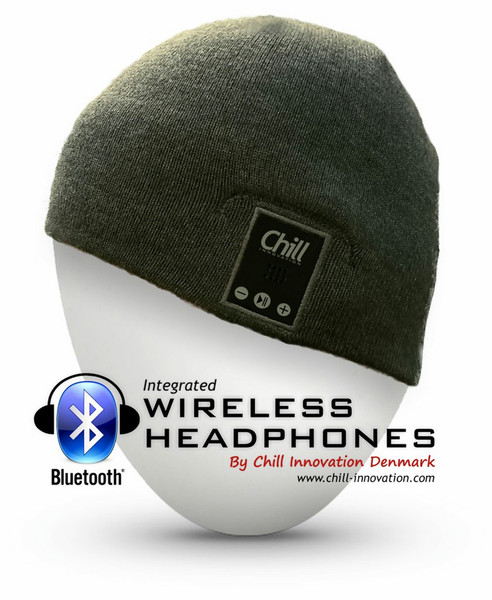 Chill Innovation BB-01G Bluetooth Music Beanie, grey Binaural Kopfband Schwarz
