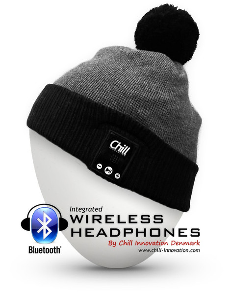 Chill Innovation BB-04BG Bluetooth Beanie Binaural Kopfband Schwarz, Grau