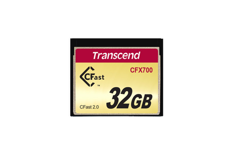 Transcend CFX700 CFast 2.0 32GB CompactFlash SLC memory card