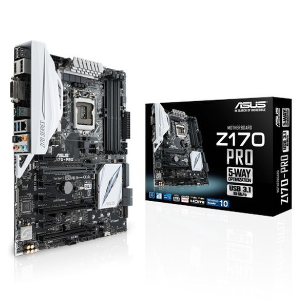 ASUS Z170-PRO Intel Z170 LGA 1151 (Socket H4) ATX материнская плата