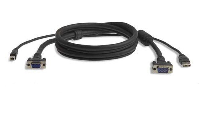 Linksys F3X1962-10 3m Black keyboard video mouse (KVM) cable