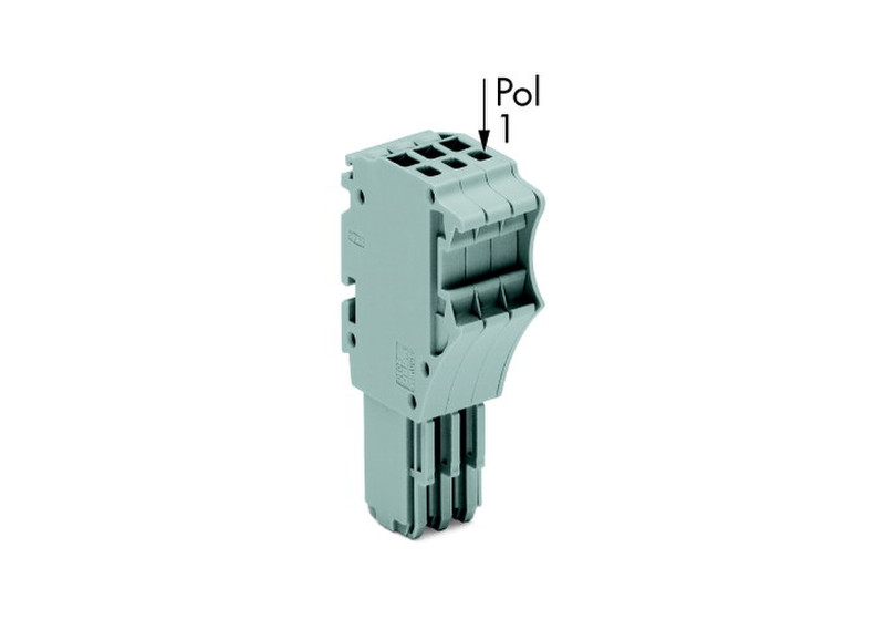 Wago 2020-103 3P Grau Elektrischer Anschlussblock