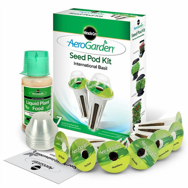 AeroGarden 800546-0208 7шт Базилик Заправка комплект для домашнего садоводства и материал для него