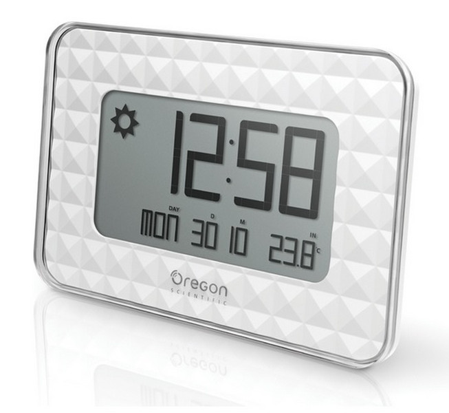 Oregon Scientific JW208 Digital wall clock Rectangle White