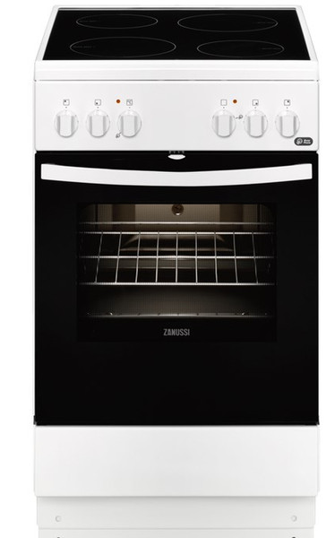 Zanussi ZCV540H1WA Freistehend Ceramic hob A Weiß Küchenherd