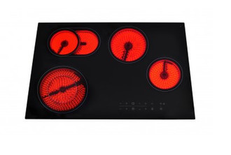 VidaXL 50098 Built-in Ceramic Black hob