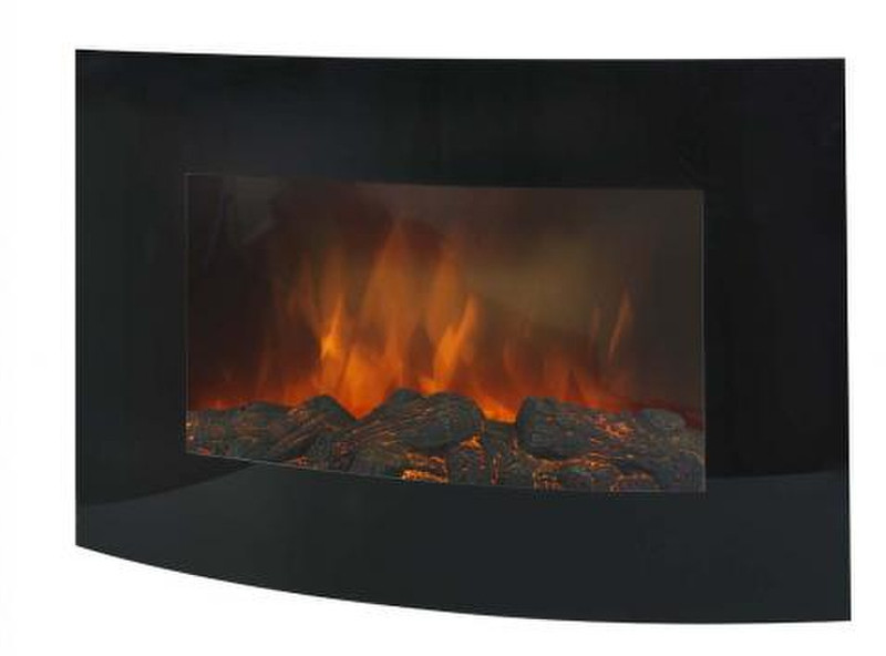 Euromac Valencia Wall-mountable fireplace Electric Black