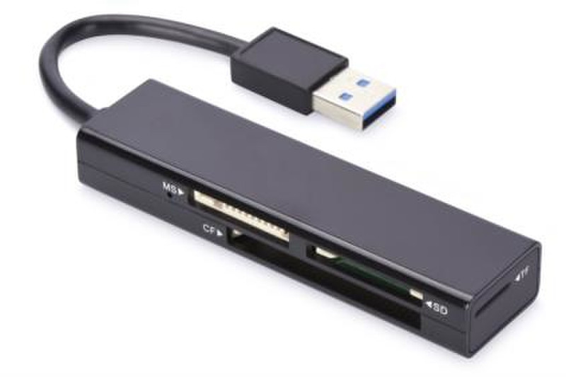 ASSMANN Electronic 85240 USB 3.0 (3.1 Gen 1) Type-A Черный устройство для чтения карт флэш-памяти