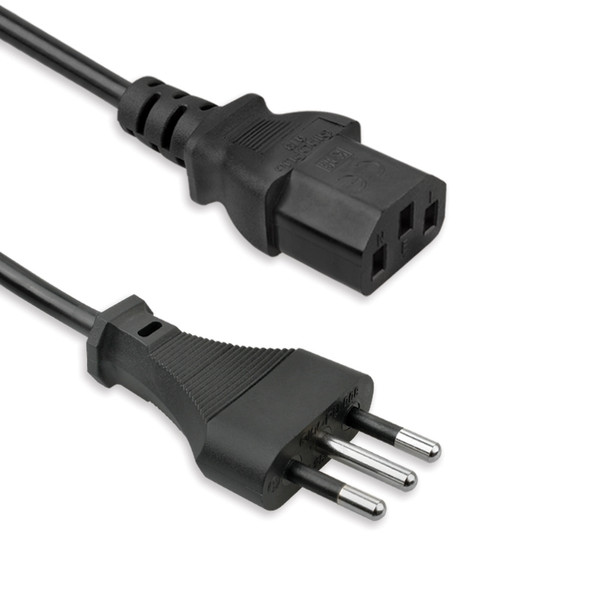 Vultech ALIM15-ITA 1.5м Power plug type L Разъем C13 Черный кабель питания