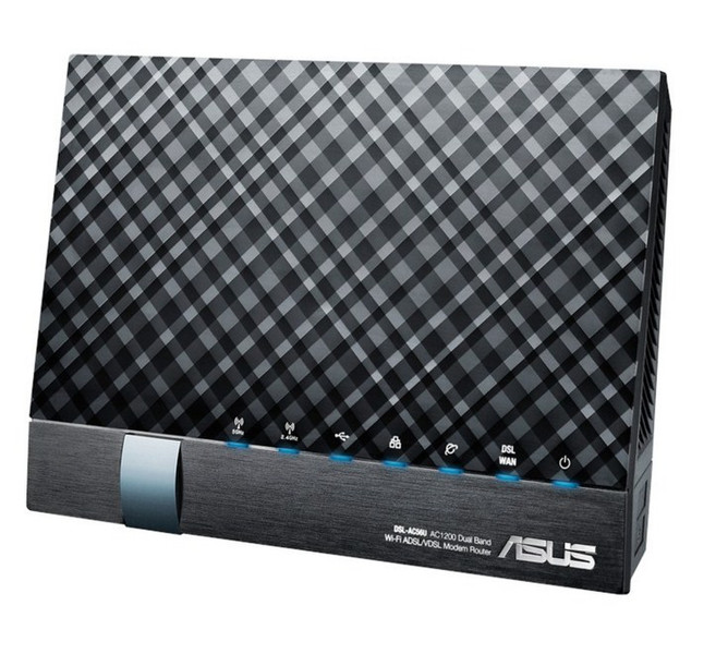ASUS DSL-AC56U Dual-Band (2,4 GHz/5 GHz) Gigabit Ethernet 3G Schwarz WLAN-Router