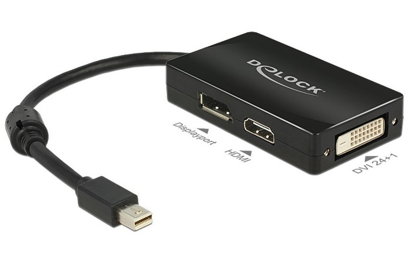 DeLOCK 0.16m DisplayPort/Displayport + HDMI + DVI 0.16m Mini DisplayPort DisplayPort + DVI + HDMI Black