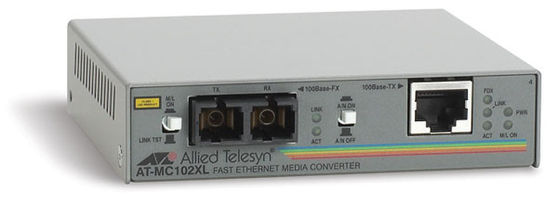 Allied Telesis AT-MC102XL 100Mbit/s network media converter