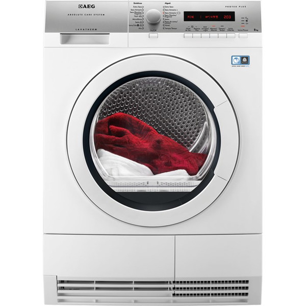 AEG T76786IH1 freestanding Front-load 8kg A++ White tumble dryer