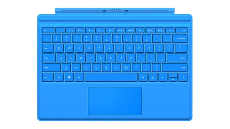 Microsoft Surface Pro 4 Type Cover Microsoft Cover port QWERTY Danish,Finnish,Norwegian,Swedish Blue mobile device keyboard