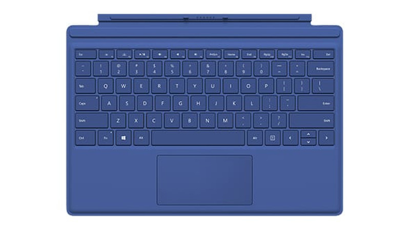 Microsoft Surface Pro 4 Type Cover Microsoft Cover port QWERTY Dänisch, Finnisch, Norwegisch, Schwedisch Blau Tastatur für Mobilgeräte