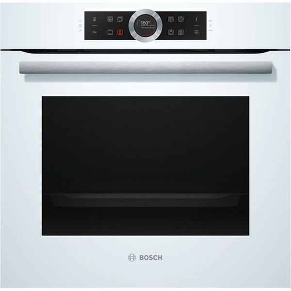 Bosch HBG6755W1F Electric oven 71L 3650W A Black,White