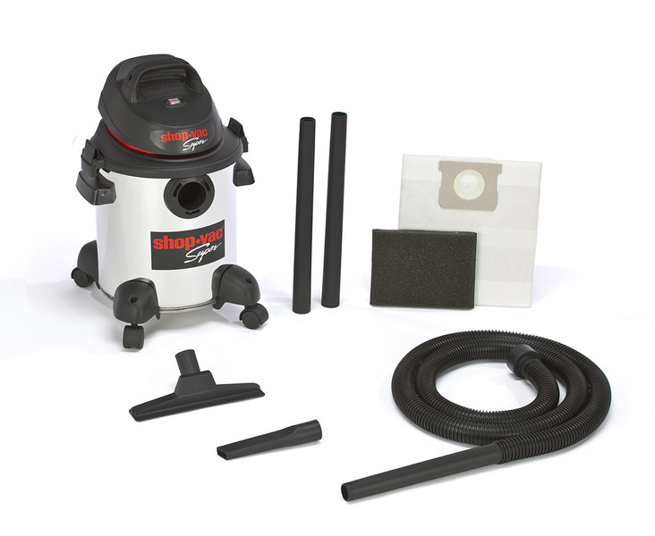 Shop-Vac Super 1300-I Drum vacuum cleaner 20L 1300W Black,Stainless steel