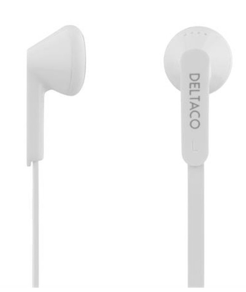 Deltaco HL-137 Binaural im Ohr Weiß Mobiles Headset