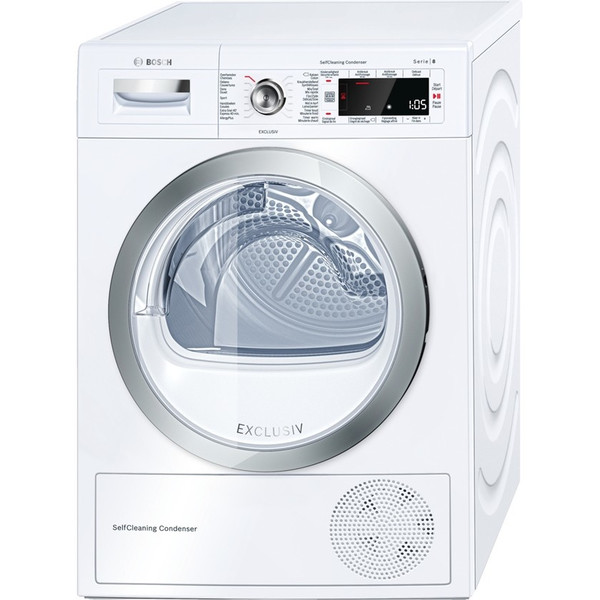 Bosch Logixx 8 WTW87590FG freestanding Front-load 9kg A++ White tumble dryer