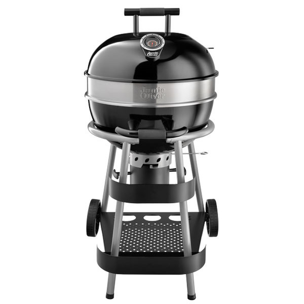 Jamie Oliver Classic Barbecue Cart Charcoal + Gas Black,Stainless steel