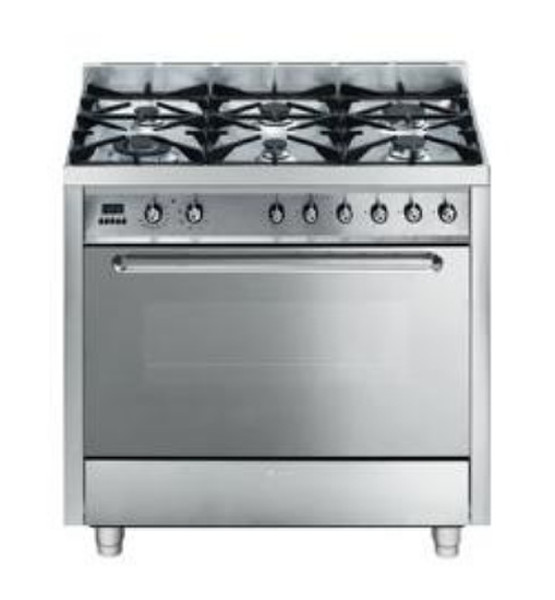 Smeg C90GMXNL1 Отдельностоящий Gas hob B Нержавеющая сталь кухонная плита