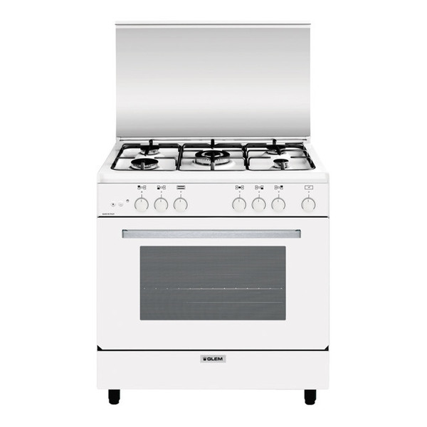 Glem A855GX Freestanding Gas hob A White cooker