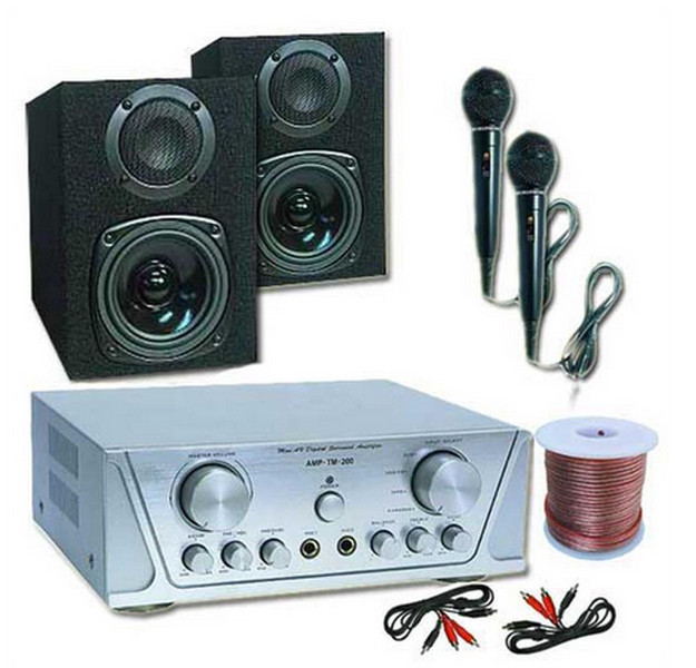 Electronic-Star 60000226 Freestanding Public Address (PA) system 200W Black,Silver Public Address (PA) system