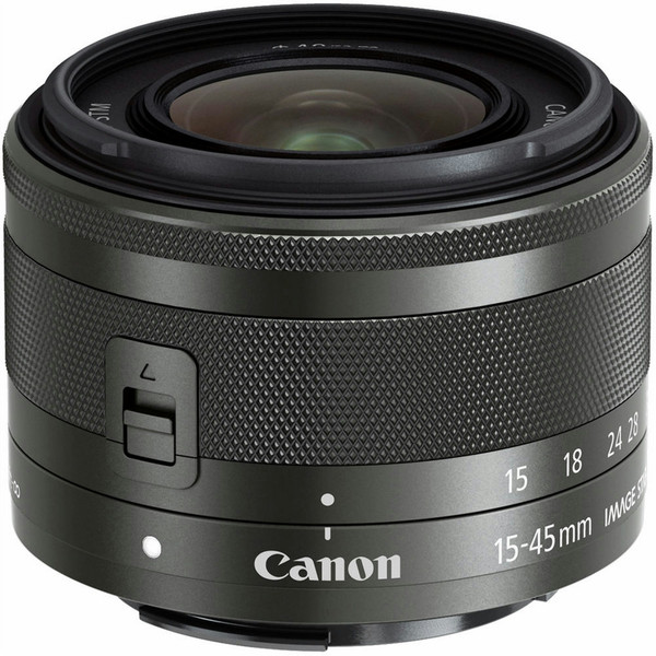 Canon EF-M 15-45mm f/3.5-6.3 IS STM Беззеркальный цифровой фотоаппарат со сменными объективами Wide zoom lens Графит