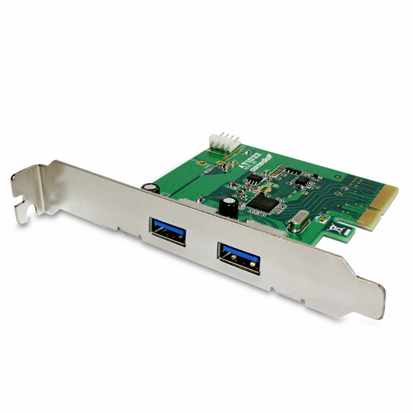 Fantec USB 3.1 Superspeed+ 2x Type-A Внутренний USB 3.1 интерфейсная карта/адаптер