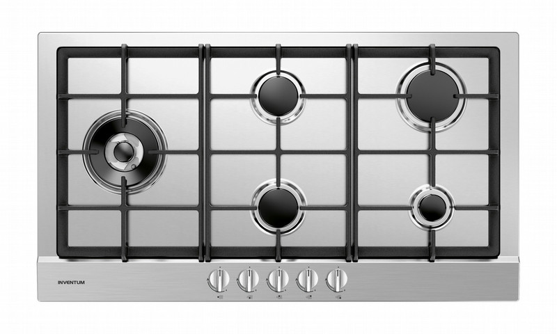Inventum IKG9022WGRVS Built-in Gas Black,Stainless steel hob