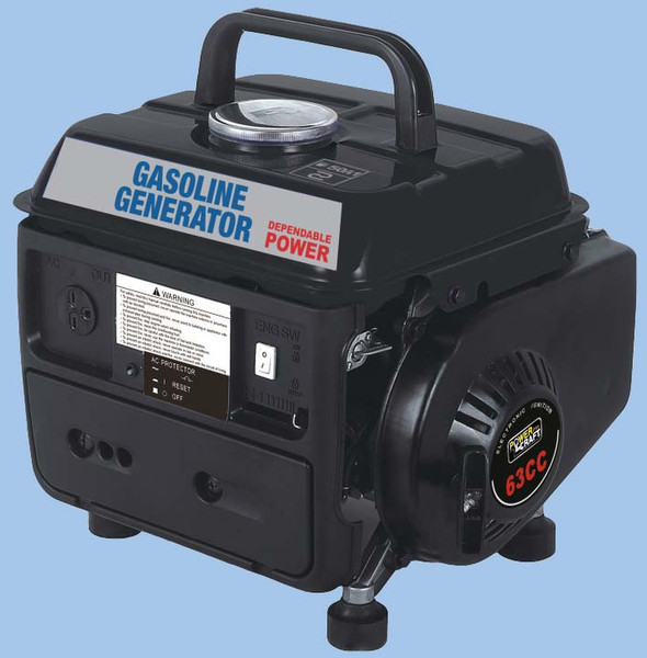 Inland Generator 900W 700W 4.2L Gasoline,Oil Black engine-generator