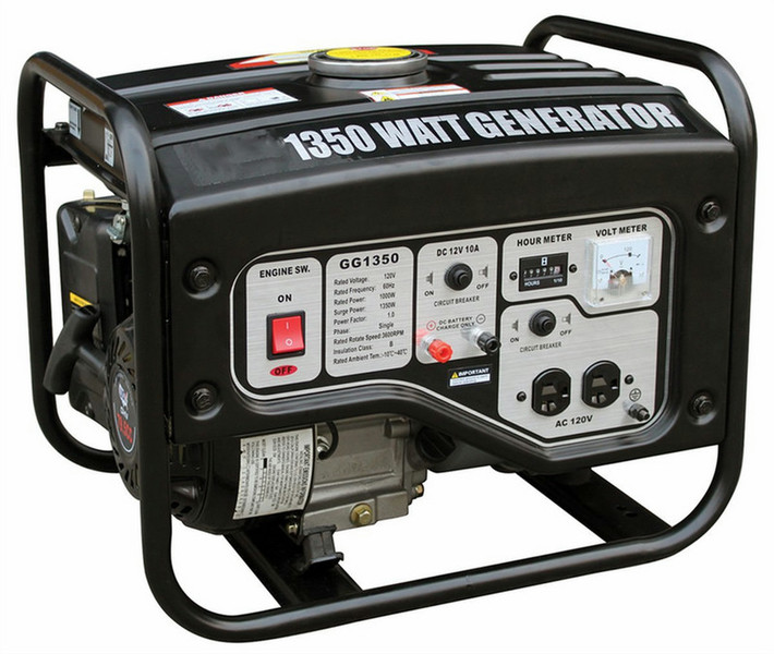 Inland 88302 1350W 5.6L Black engine-generator