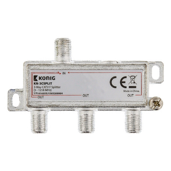 König KN-3CSPLIT Cable splitter Cеребряный кабельный разветвитель и сумматор