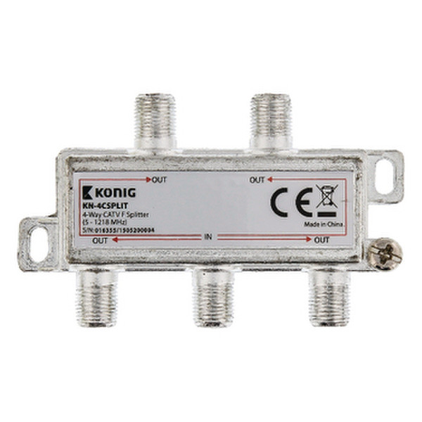 König KN-4CSPLIT Cable splitter Silber Kabelspalter oder -kombinator