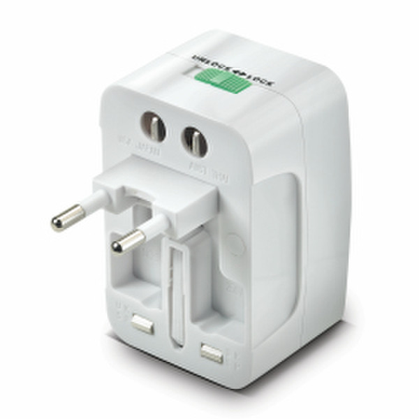 Celly UA01 Universal White power plug adapter