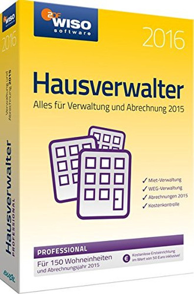 Buhl Data Service WISO Hausverwalter 2016 Professional