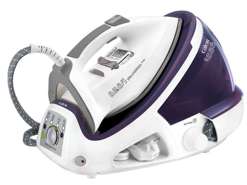 Calor GV8318C0 2200W 1.8L Ultragliss soleplate Purple,White steam ironing station