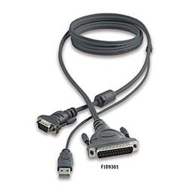 Belkin Omniview Matrix2 Cable Kit USB 1.8m 1.8м Серый кабель клавиатуры / видео / мыши