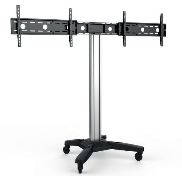 PureLink PDS-1002C Flat panel Multimedia cart Black,Silver multimedia cart/stand