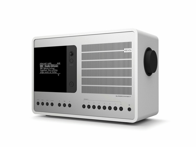 Revo SuperConnect Портативный Цифровой Cеребряный, Белый радиоприемник