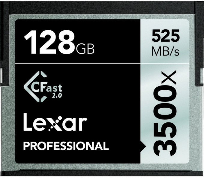 Lexar CFast 2.0, 128GB 128GB CompactFlash memory card