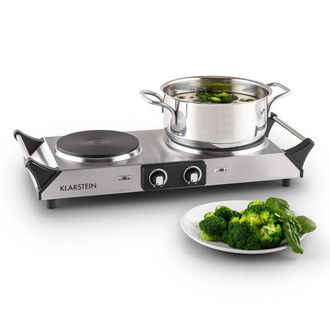 Klarstein Cookorama Double Tabletop Ceramic Stainless steel